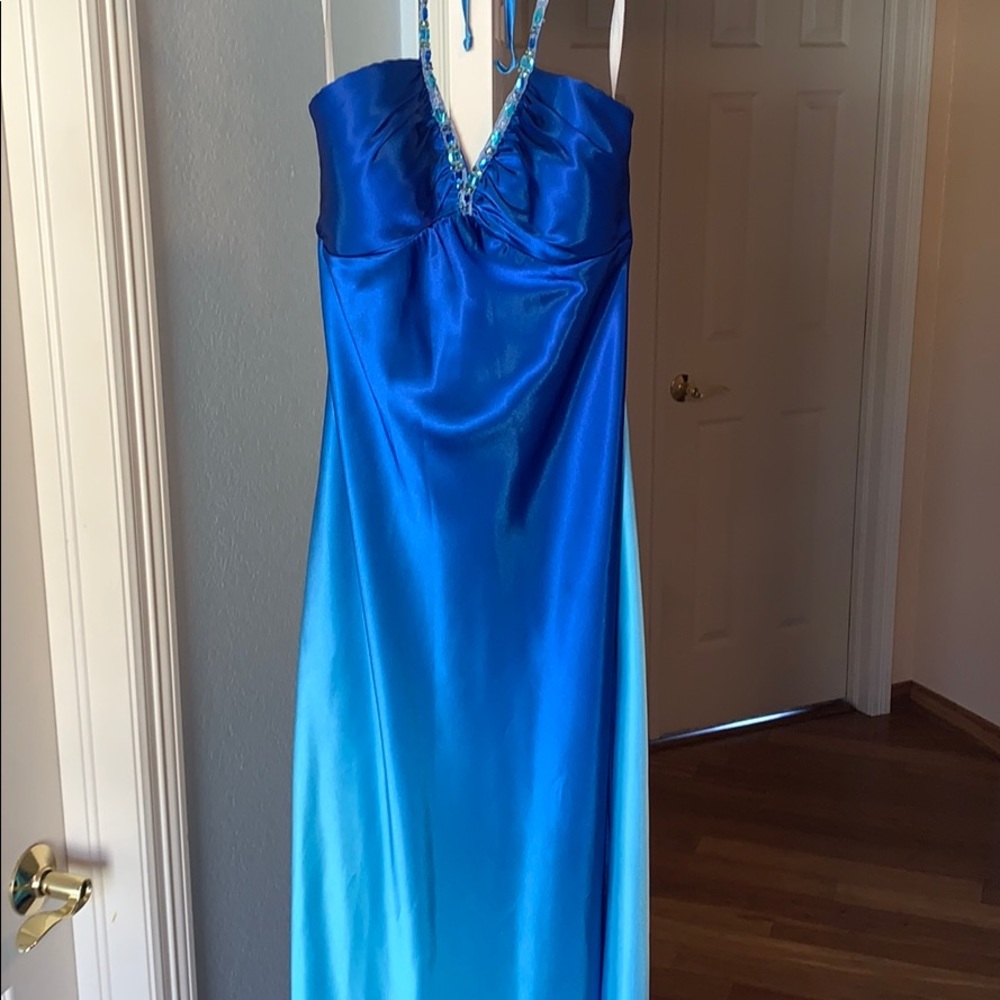 Ombré blue dress